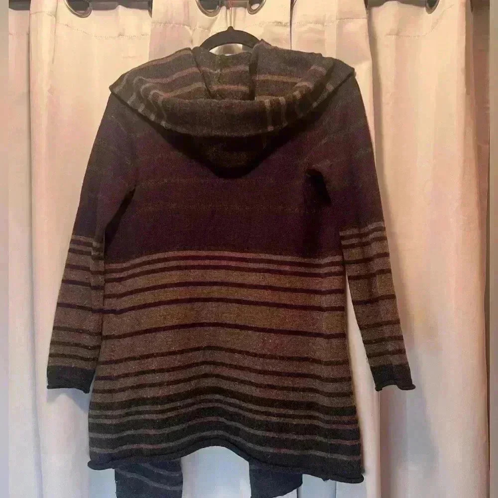 Cynthia Rowley Womens Medium Cardigan Sweater Open Front Wool Blend Brown xs - Picture 3 of 3